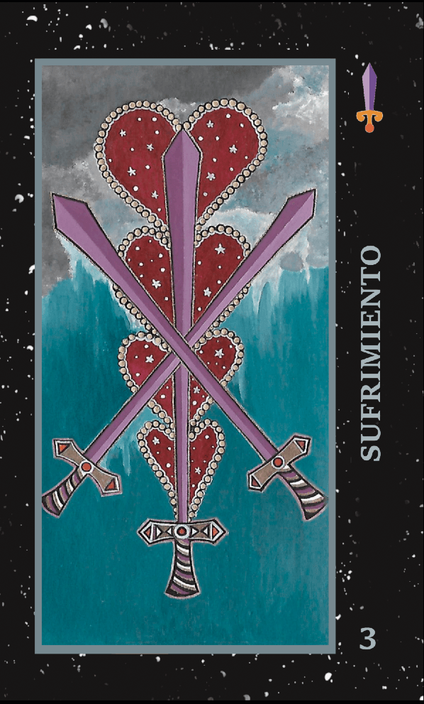  3 De Espadas Sufrimiento